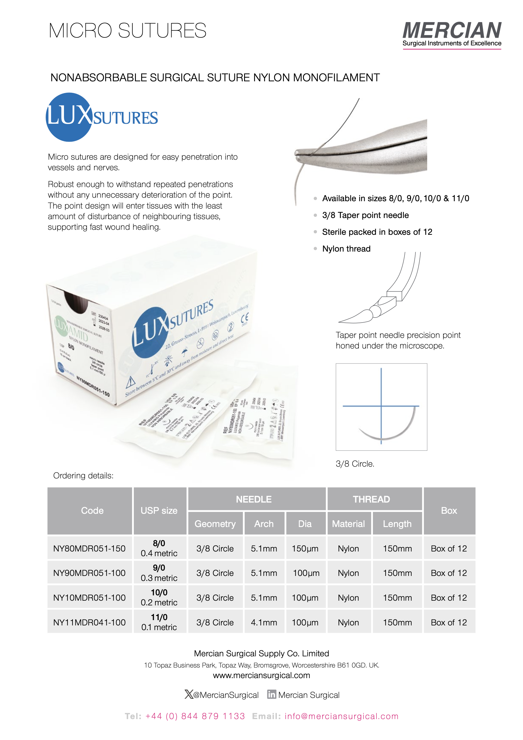 LUX Micro Sutures