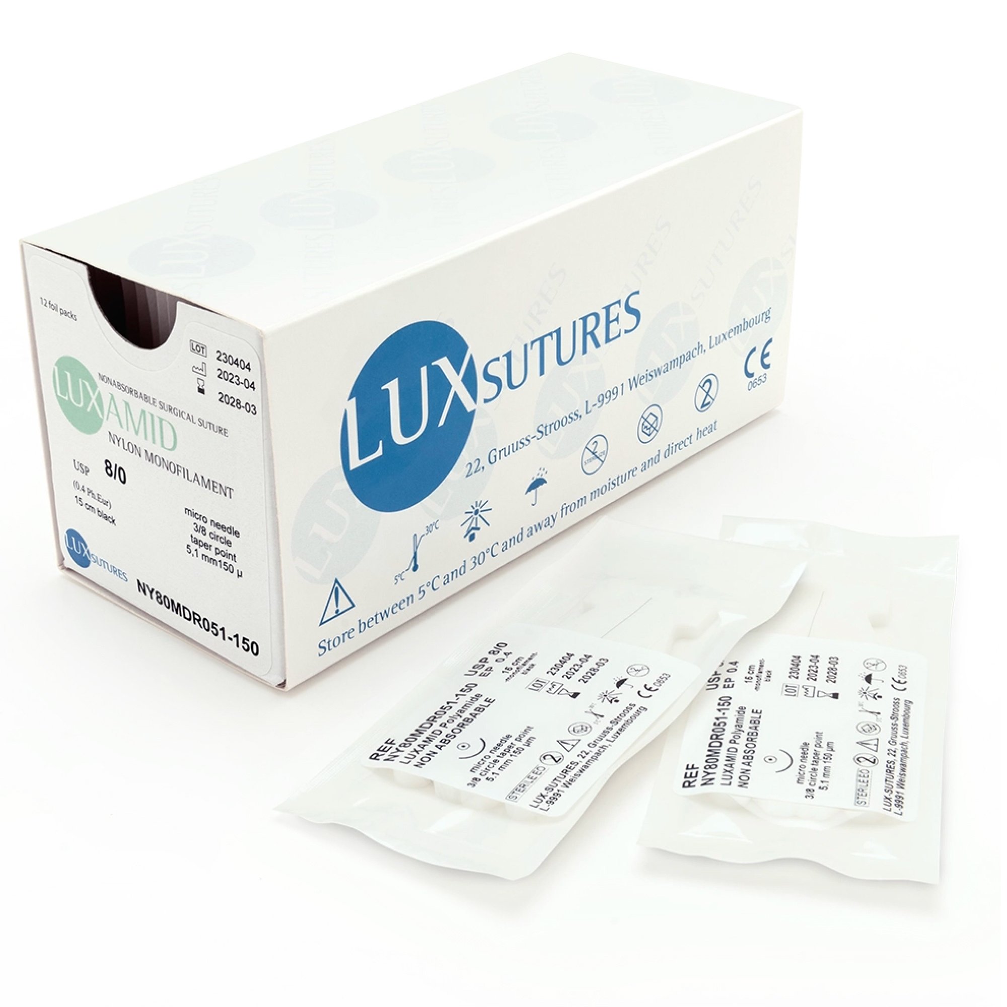 Mikro-Nahtmaterial erhältlich bei Mercian Surgical