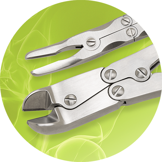 ortho round button lime